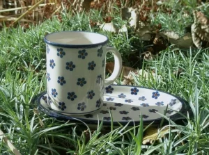 Tablett / Unterteller ohne Becher, 21,5 x 13 cm, Tradition 3, BSN m-617^Bunzlauer Keramik Sale
