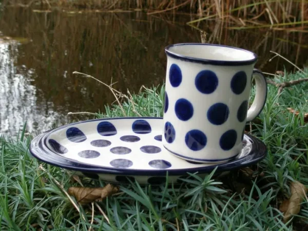 Tablett / Unterteller ohne Becher, 21,5 x 13 cm, Tradition 28, BSN m-610^Bunzlauer Keramik Sale