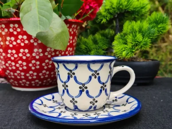 Tasse mit Untertasse, 150 ml, Tradition 25 - BSN 7458^Bunzlauer Keramik Outlet