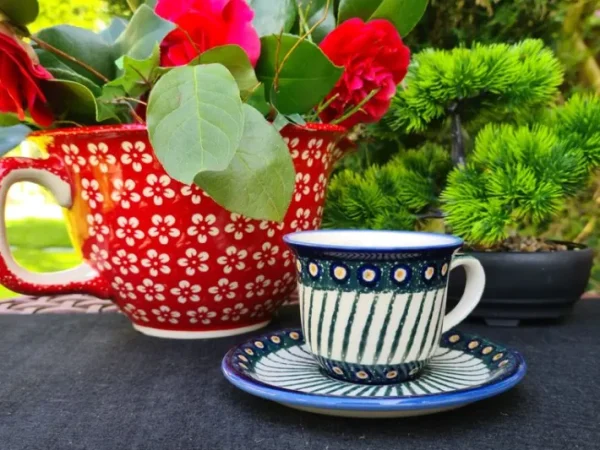 Tasse mit Untertasse, 150 ml, Tradition 1 - BSN 2467^Bunzlauer Keramik Fashion