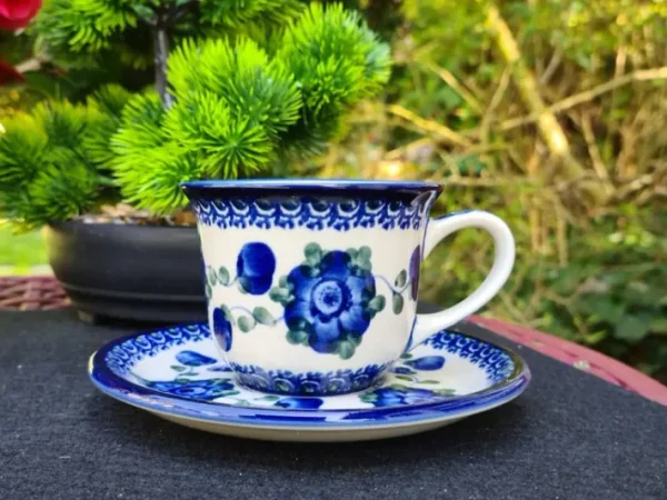 Tasse mit Untertasse, 150 ml,Tradition 9 - BSN 1012^Bunzlauer Keramik Outlet