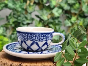 Tasse mit Untertasse, Miniatur, Tradition 2, BSN 6935^Bunzlauer Keramik Outlet