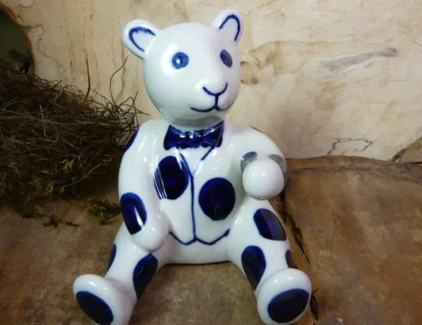 Teddybär, 11,5 cm hoch, Tradition 28, BSN 8081^Bunzlauer Keramik Best