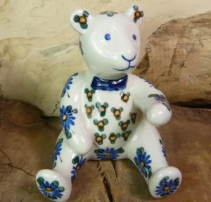 Teddybär, 11,5 cm hoch, Tradition 8, BSN 8069^Bunzlauer Keramik Hot