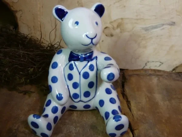 Teddybär, 11,5 cm hoch, Tradition 24, BSN 8077^Bunzlauer Keramik Fashion