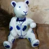 Teddybär, 11,5 cm hoch, Tradition 22, BSN 8075^Bunzlauer Keramik New