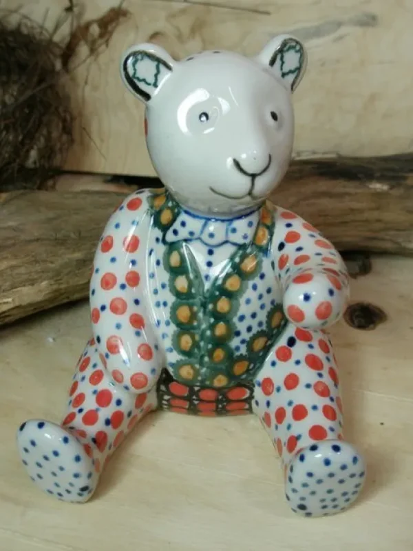 Teddybär, 11,5 cm hoch, Unikat 1, BSN 8087^Bunzlauer Keramik Sale