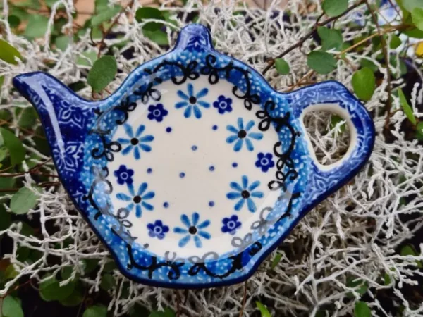 Teebeutelablage, 12x8 cm, Fleur Delicate, BSN J-4224^Bunzlauer Keramik New