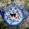 Teebeutelablage, 12x8 cm, Katze, BSN A-1001^Bunzlauer Keramik Hot