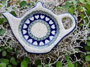 Teebeutelablage, 12x8 cm, White Valentine, BSN R-147^Bunzlauer Keramik Best