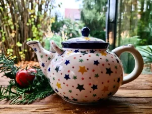 Teekanne, 1,8 l, Sterne^Bunzlauer Keramik Outlet