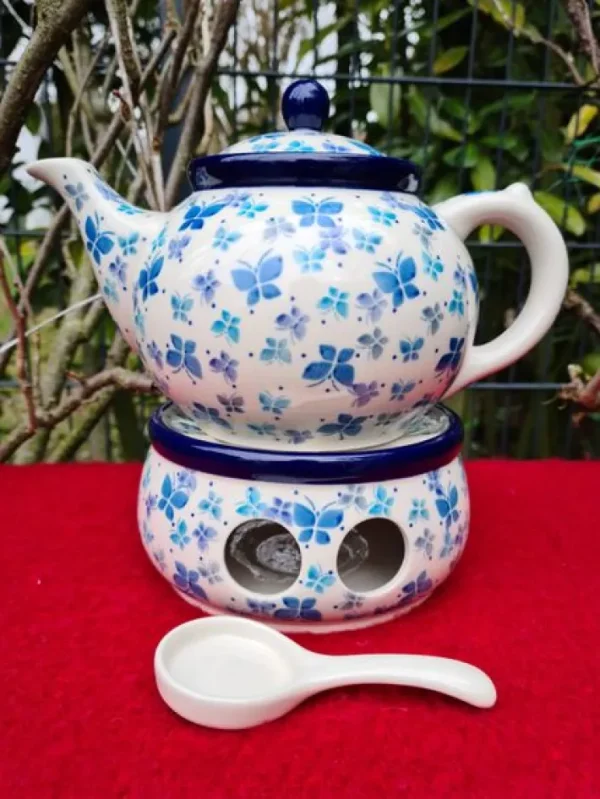 Teekanne mit Stövchen, 1200 ml, Tradition 37^Bunzlauer Keramik Best