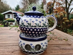 Teekanne mit Stövchen, 1200 ml, Tradition 11 - BSN 0513^Bunzlauer Keramik New