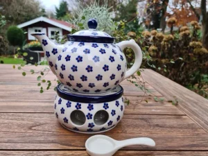 Teekanne mit Stövchen, 1200 ml, Trad. 3 - BSN 4021^Bunzlauer Keramik Hot
