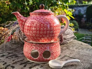 Teekanne mit Stövchen, 1200 ml, Dekor 2691V^Bunzlauer Keramik Sale