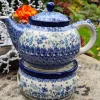 Teekanne mit Stövchen, 1200 ml, Floral Party^Bunzlauer Keramik Clearance