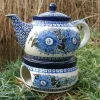 Teekanne mit Stövchen, 1200 ml, Unikat 2 - BSN 10395^Bunzlauer Keramik Outlet