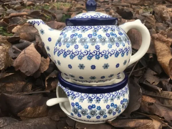 Teekanne mit Stövchen, 1200 ml, Winter Garden, BSN J-1810^Bunzlauer Keramik Outlet