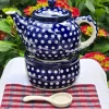 Teekanne mit Stövchen, 1200 ml, Tradition 5, BSN 4022^Bunzlauer Keramik Discount