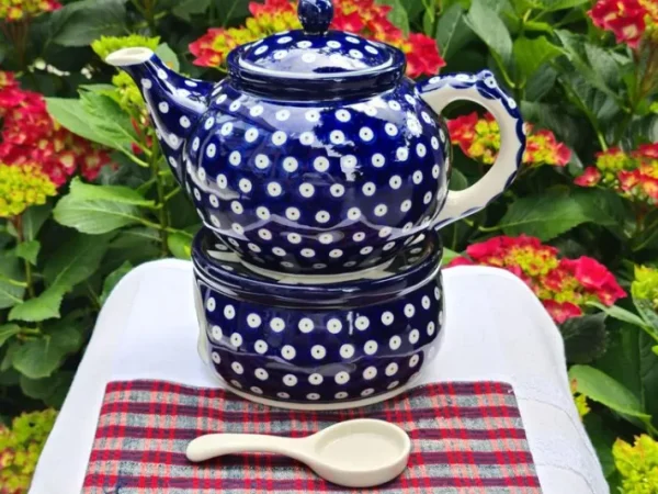 Teekanne mit Stövchen, 1200 ml, Tradition 5, BSN 4022^Bunzlauer Keramik Discount