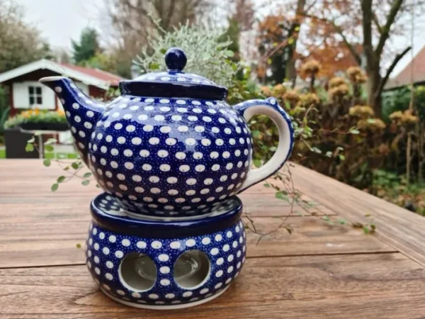 Teekanne mit Stövchen, 1200 ml, Tradition 4 - BSN 4024^Bunzlauer Keramik Outlet