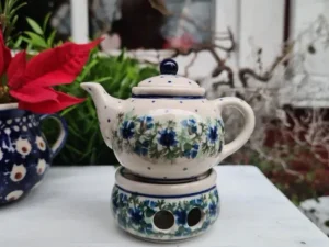 Teekanne Stövchen, Miniatur, Höhe 9 cm, Tradition 7, - BSN 5836^Bunzlauer Keramik Hot