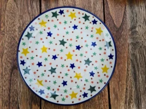 Teller, Ø 20 cm, Sterne^Bunzlauer Keramik Hot
