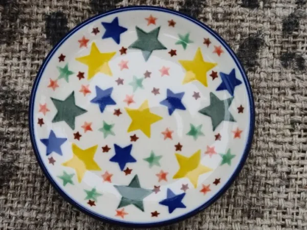 Teller, Ø 10 cm,Sterne^Bunzlauer Keramik Clearance