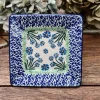 Teller / Platte 15x15 cm, Forget me not, BSN J-4724^Bunzlauer Keramik New