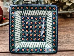 Teller / Platte 15x15 cm, Tradition 1, BSN C006^Bunzlauer Keramik Hot