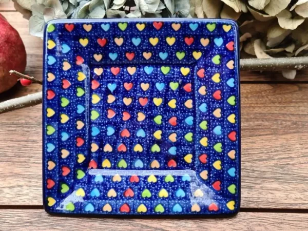Teller / Platte 15x15 cm, Träume, BSN A-1062^Bunzlauer Keramik New