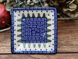 Teller / Platte 15x15 cm, Unikat 57, BSN 20395^Bunzlauer Keramik Sale