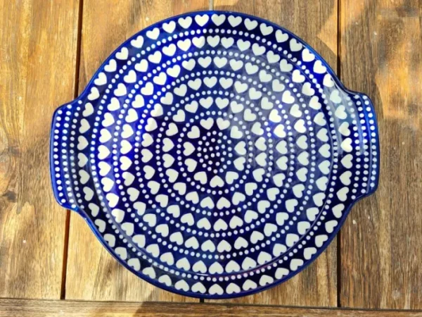 Tortenplatte, ca. Ø 33/30 cm, Ich Dich auch^Bunzlauer Keramik Outlet