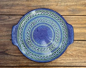 Tortenplatte, ca. Ø 33/30 cm, Unikat 58, BSN A-1320^Bunzlauer Keramik Discount