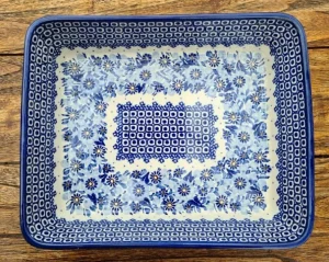 Unikat, Schale groß Luxus, 32 x 27 x 8 cm, aus dem Showroom, alte mit Glasurrissen^Bunzlauer Keramik Discount