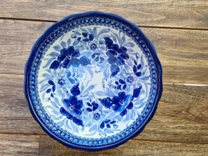 Unikat, Schale groß Luxus, 27 x 10 cm Ausstellungsstück eventuell mit Glasurrissen^Bunzlauer Keramik Best