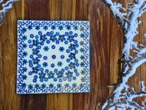 Untersetzer, 15 x 15 cm, Winter Garden, BSN J-1879^Bunzlauer Keramik Online
