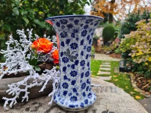 Vase, ca. 24 cm hoch, Dragonfly, BSN J-4684^Bunzlauer Keramik New