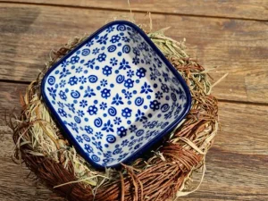 Viereckschale, 9,5 x 9,5 cm, Höhe 4,5 cm, Tradition 12, BSN 2609^Bunzlauer Keramik New