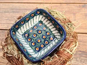 Viereckschale, 9,5 x 9,5 cm, Höhe 4,5 cm, Tradition 1- BSN 0853^Bunzlauer Keramik Clearance