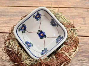 Viereckschale, 9,5 x 9,5 cm, Höhe 4,5 cm, Tradition 8 obr- BSN 20015^Bunzlauer Keramik Sale