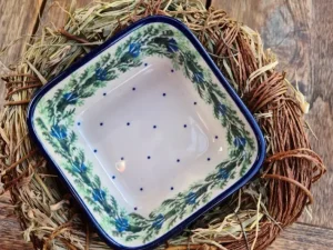 Viereckschale, 9,5 x 9,5 cm, Höhe 4,5 cm, Tradition 7- BSN 1414^Bunzlauer Keramik Outlet