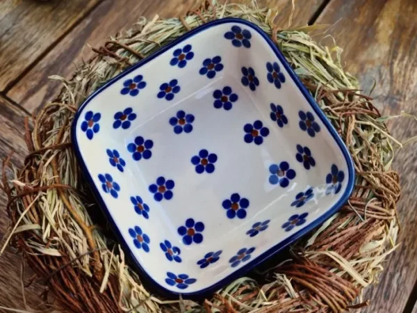 Viereckschale, 9,5 x 9,5 cm, Höhe 4,5 cm, Tradition 3- BSN 1754^Bunzlauer Keramik Best