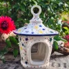 Vogelhaus , ca. Höhe 20 cm, 16 x 14 cm, Sterne^Bunzlauer Keramik Online