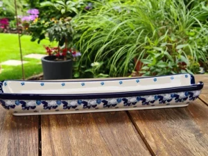 Vorspeisenschale, 34 cm lang, polish pottery - Lady^Bunzlauer Keramik Outlet