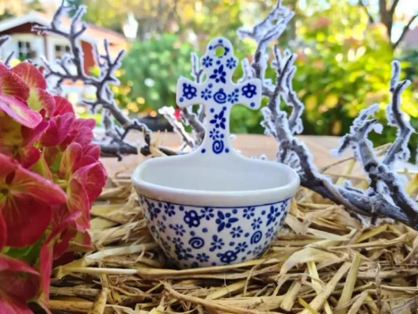 Weihwasserbecken, Höhe 14 cm, Tradition 12, Bunzlauer Geschirr^Bunzlauer Keramik Hot