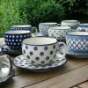 12x Maxi Tasse + Unterteller,375ml, Trad.1-12, BSN y-052^Bunzlauer Keramik Outlet