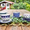 4x Maxi Tasse + Unterteller, 375ml, Trad. 1, 4, 10 + 11 - BSN J-4883^Bunzlauer Keramik Clearance