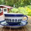 XXL Einzelstück! Tasse mit Untertasse, 4 l Vol., Unikat 7 - BSN 6157^Bunzlauer Keramik Online
