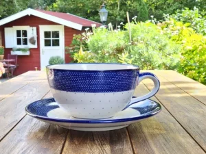XXL Einzelstück! Tasse mit Untertasse, 4 l Vol., Unikat 18 - BSN 6428^Bunzlauer Keramik Fashion